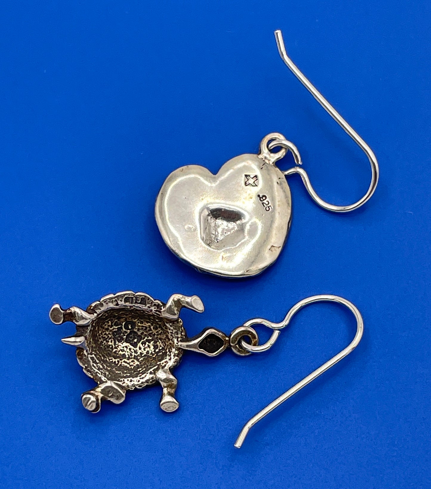 Turtle and Frog Dangle Earring Set