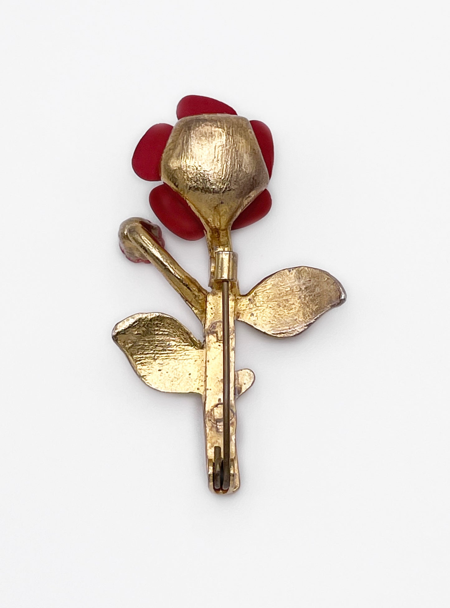 Red Rose Brooch