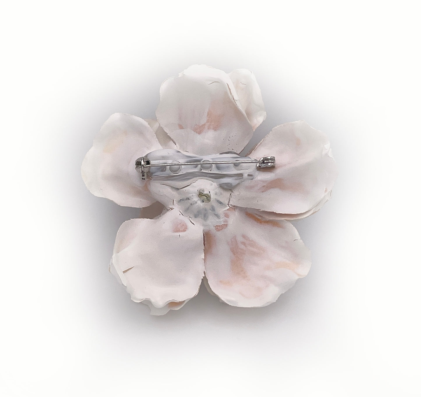 Dipped Peony Flower with Jewel Brooch