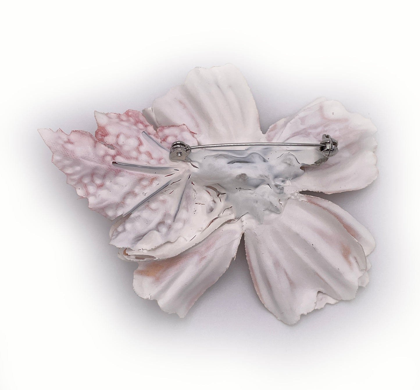 Dipped Flower with Leaf Brooch